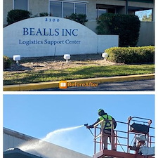 Commercial Pressure Washing for Bealls Warehouse in Bradenton, FL 1
